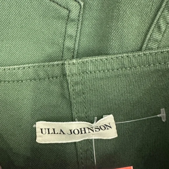Ulla Johnson Green Ellis Exposed Button Up High Waist Jeans Size 2